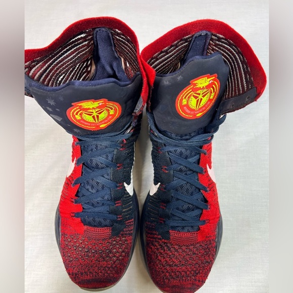 Nike Kobe 10 X Elite High American USA Red Blue Size 12 Sneakers 718763-614 main image 11
